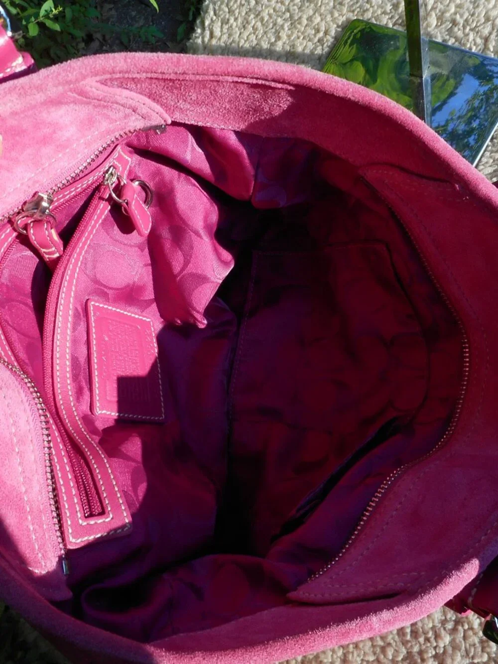 Vintage Coach SOHO Suede Tote 9522, EUC in Orchid Pink